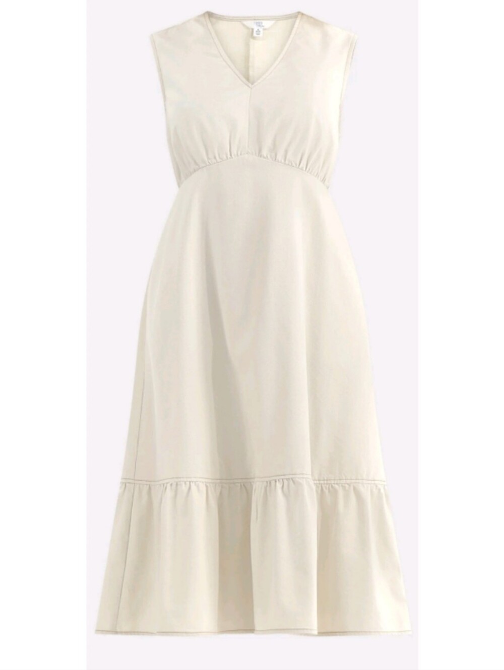 Nwt COTTAGECORE Ivory Denim Minimalist Dress  XL